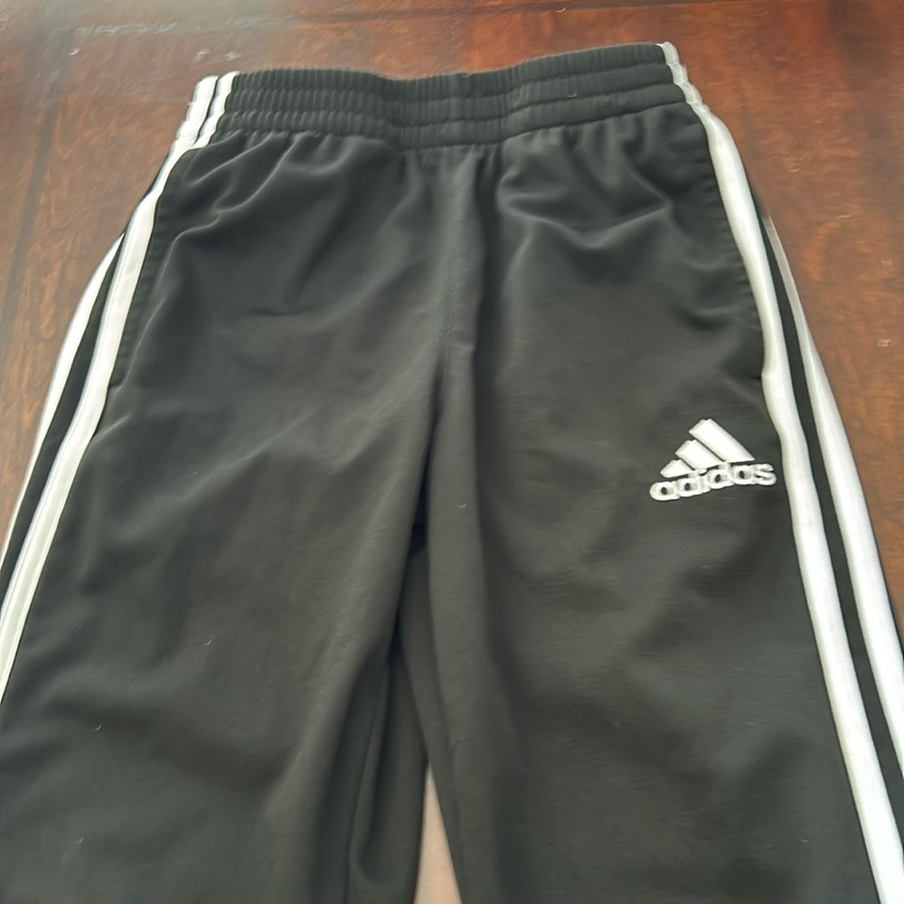 Adidas Kids striped track pants size M (10/12)